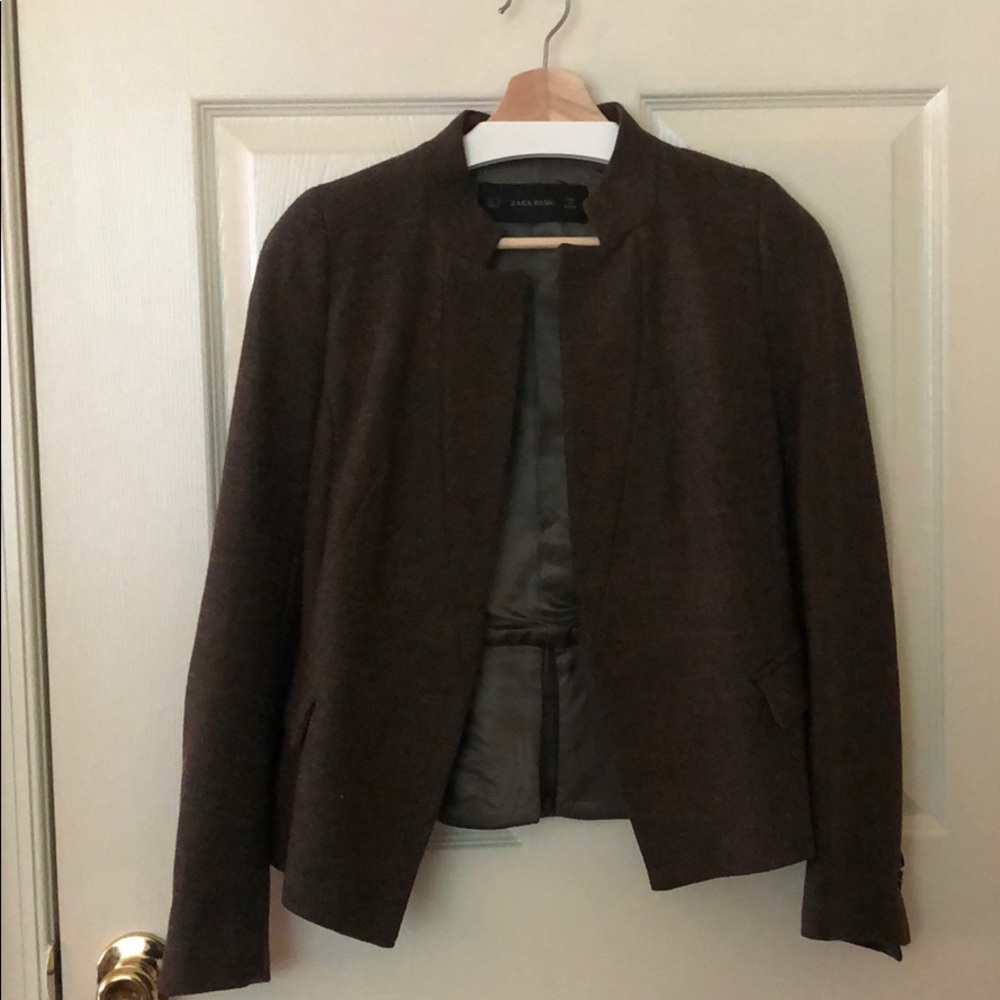 Brown wool blazer